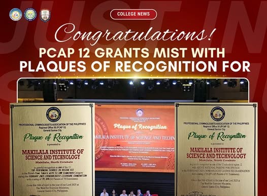PCAP 12 Grants MIST With Plaques of Recognition for its February 2025 CLE Achievements