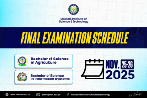 Final Examination Schedule (First Batch)