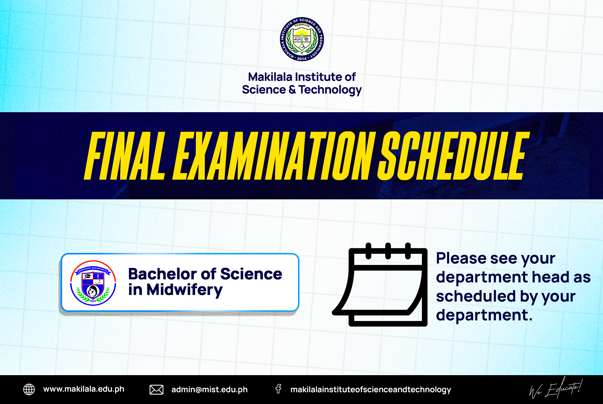 You are currently viewing Final Examination Schedule (Fourth Batch)