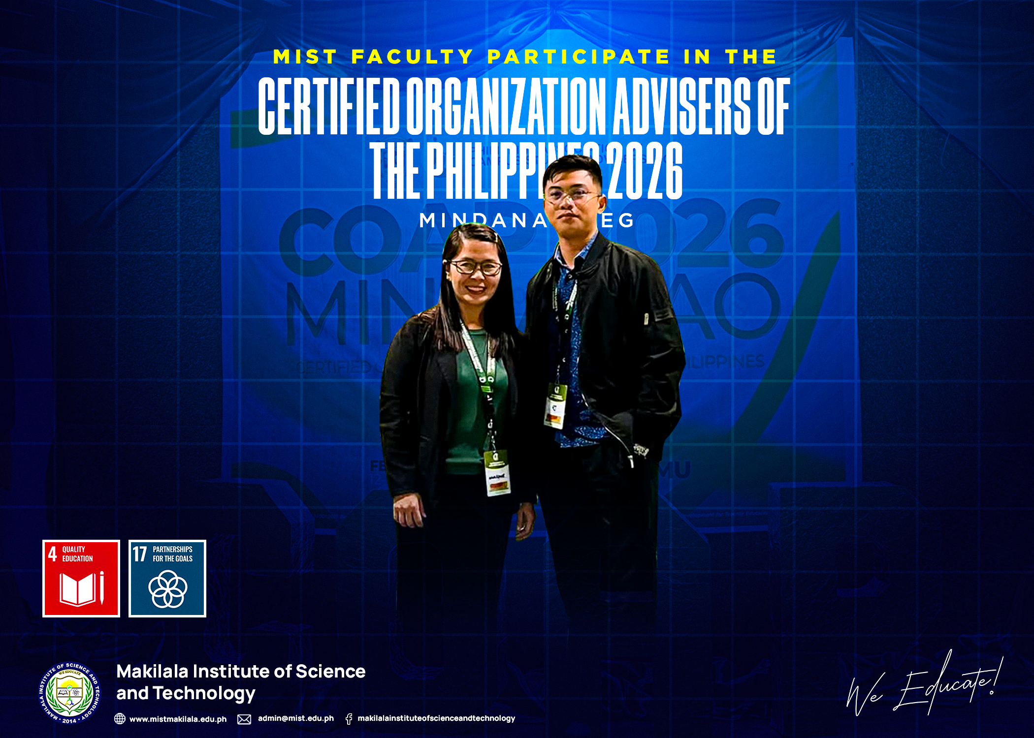 You are currently viewing MIST Faculty Participate in the Certified Organization Advisers of the Philippines 2026 – Mindanao Leg